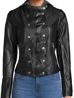 Free People New Dawn Vegan Leather Jacket